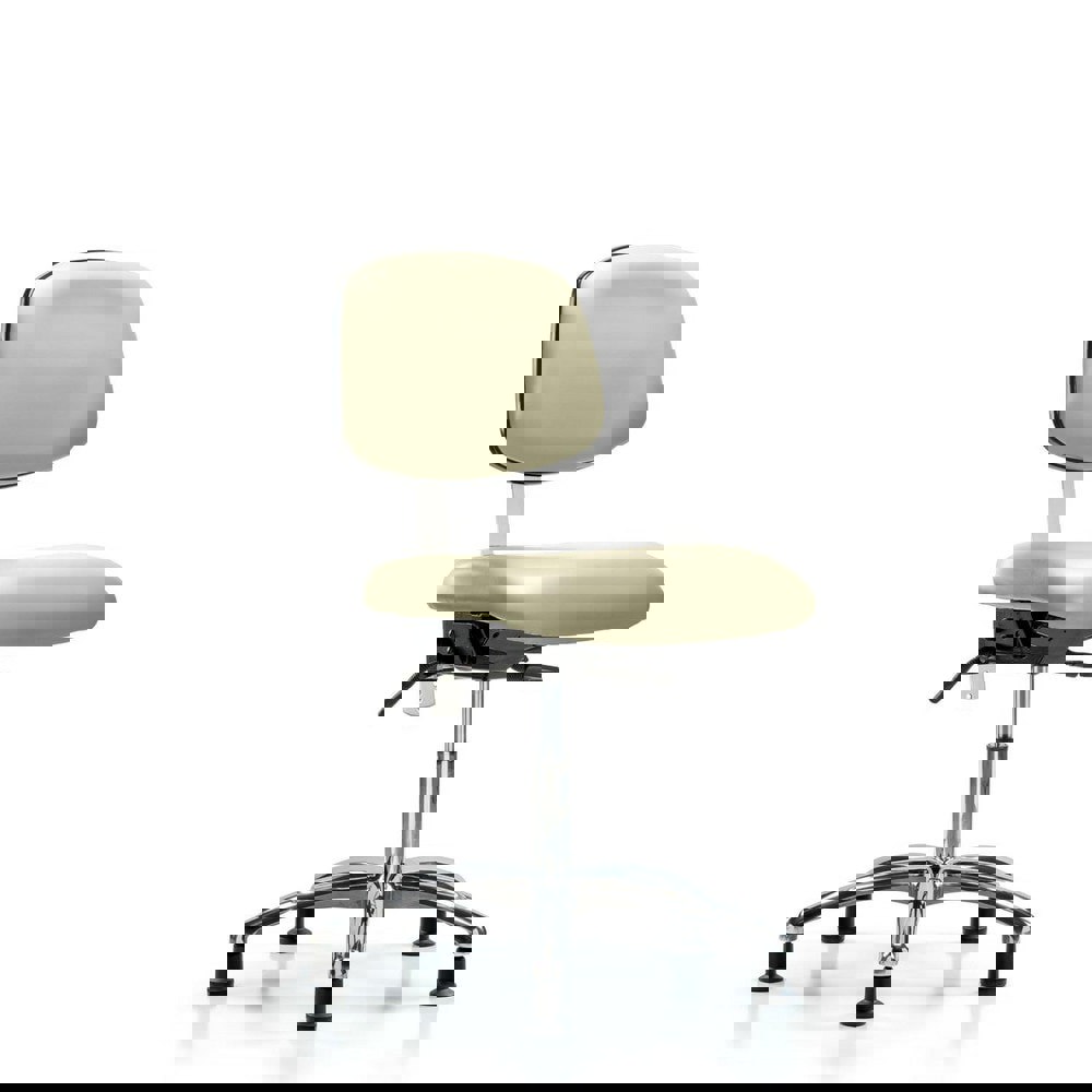 Task Chair: Vinyl, Adobe White