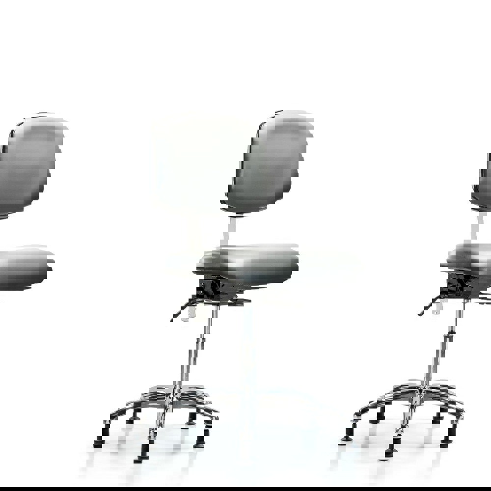 Task Chair: Vinyl, Sterling