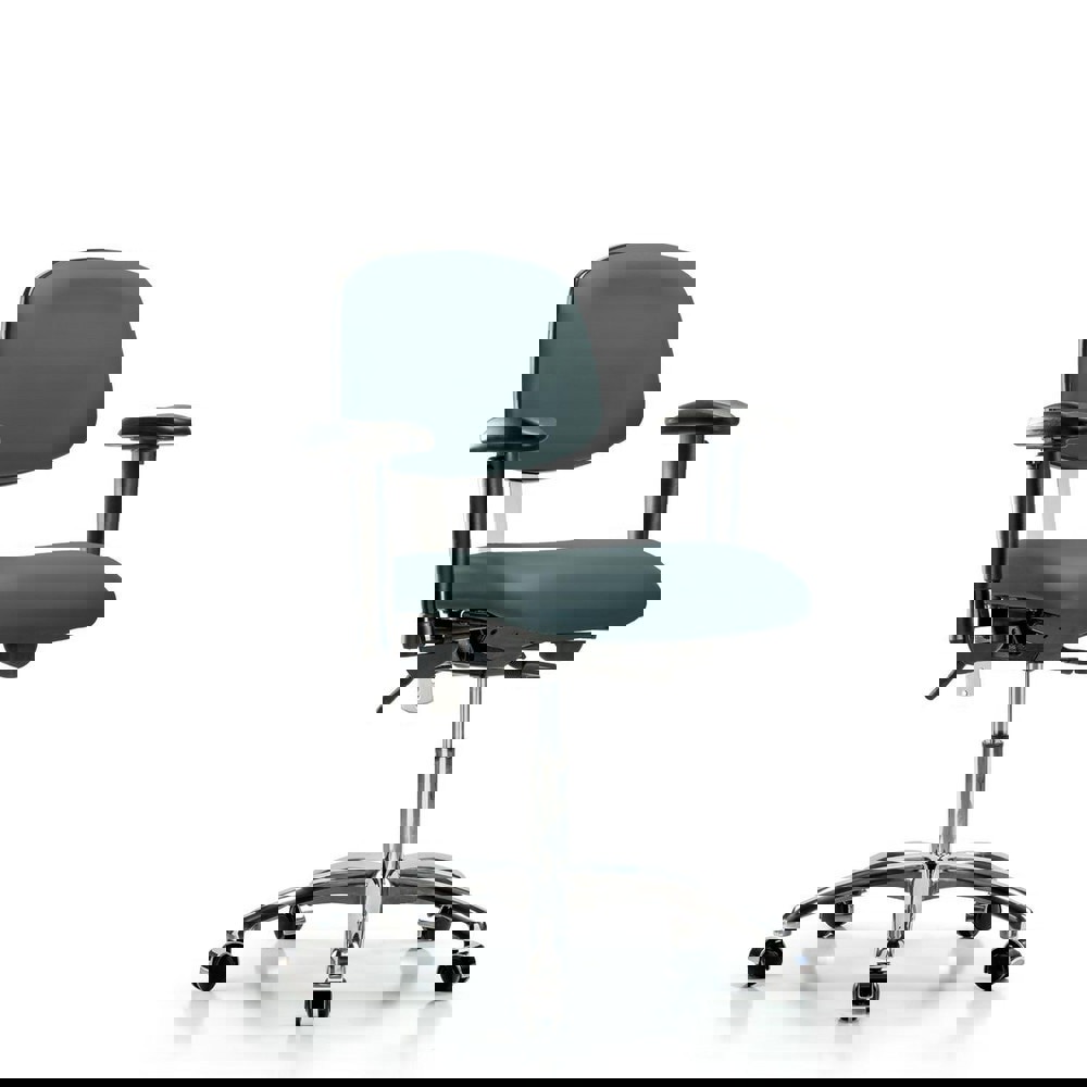 Task Chair: Vinyl, Colonial Blue