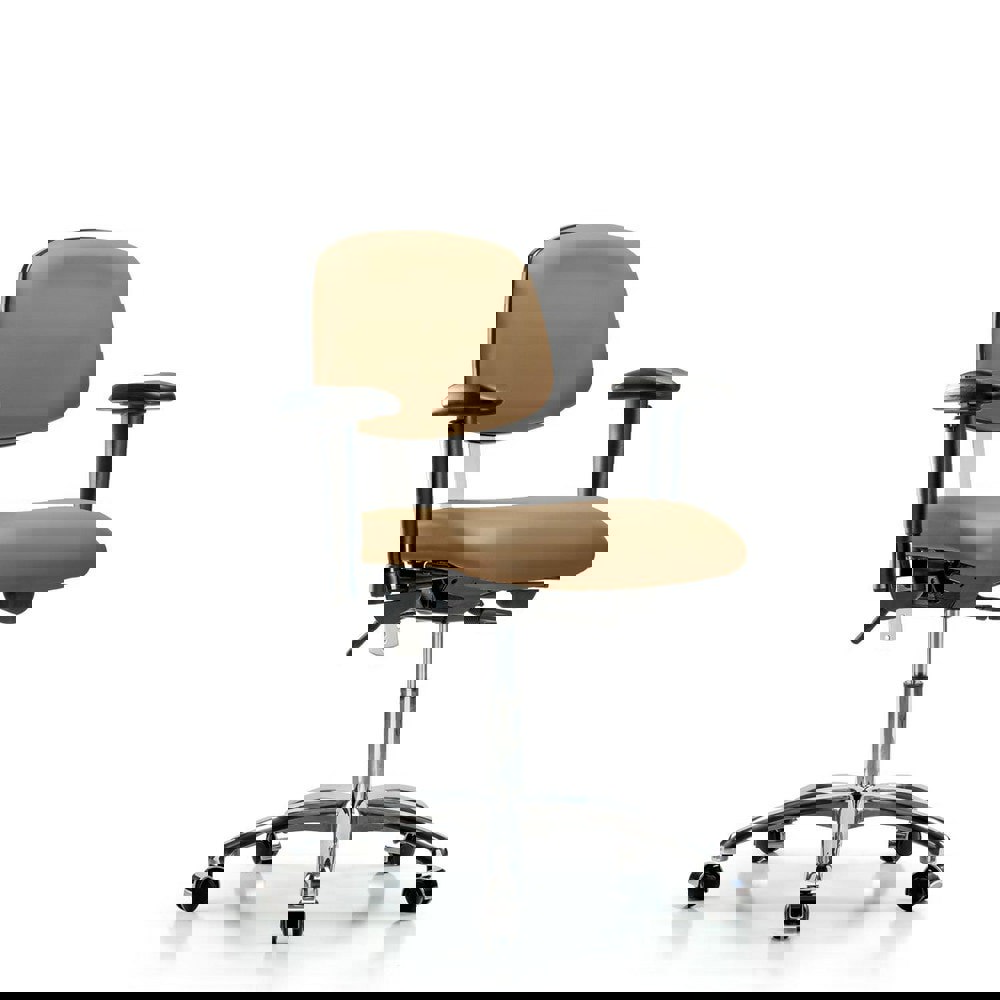 Task Chair: Vinyl, Taupe