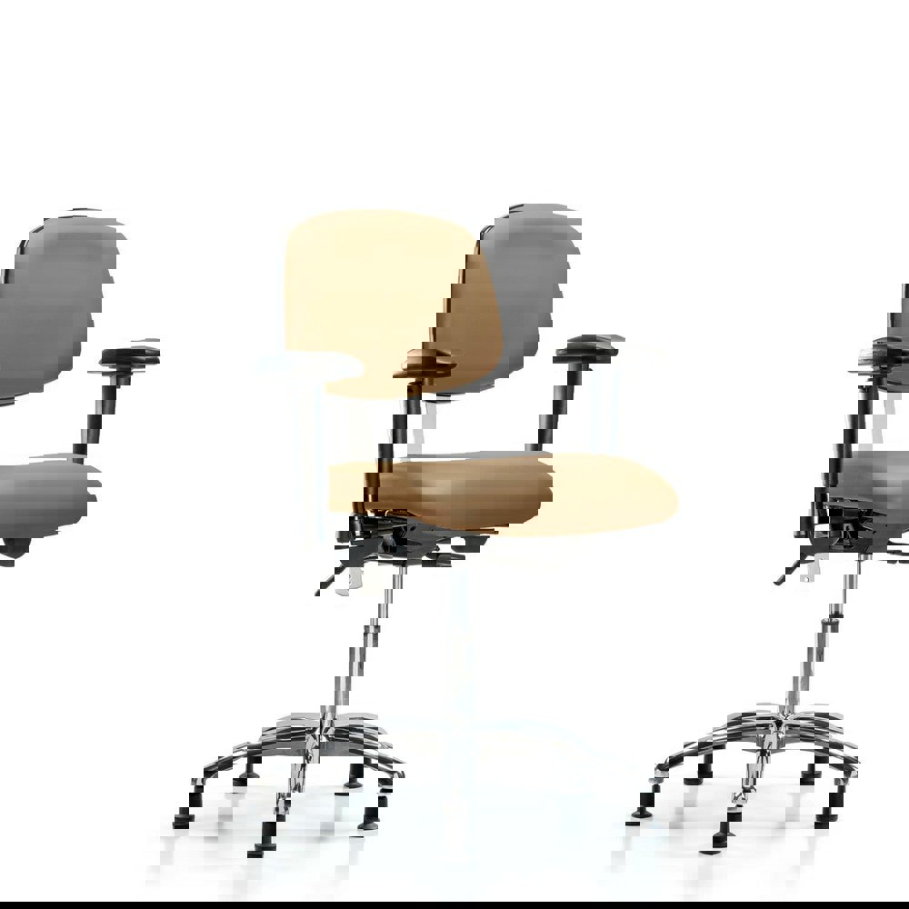 Task Chair: Vinyl, Taupe