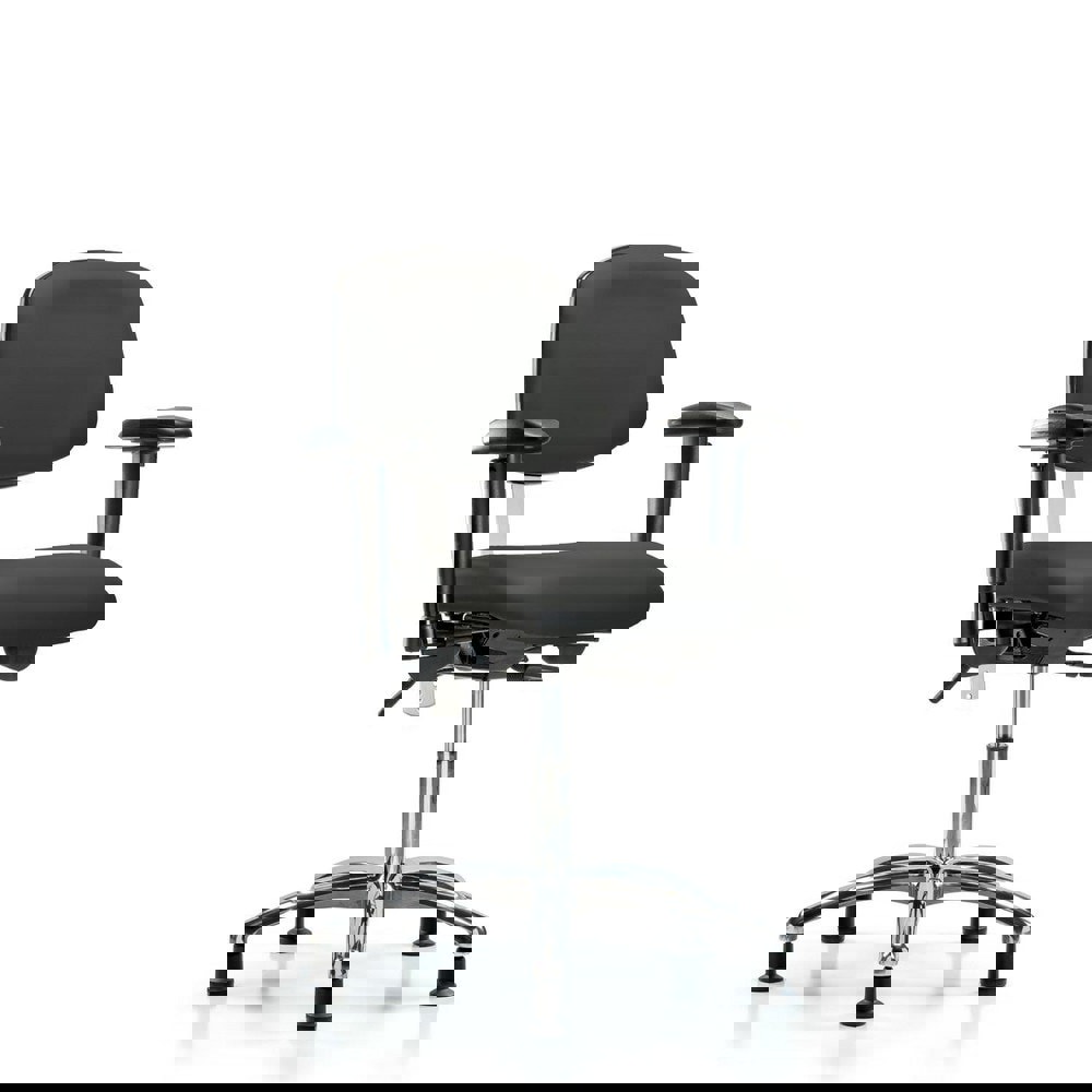 Task Chair: Vinyl, Charcoal