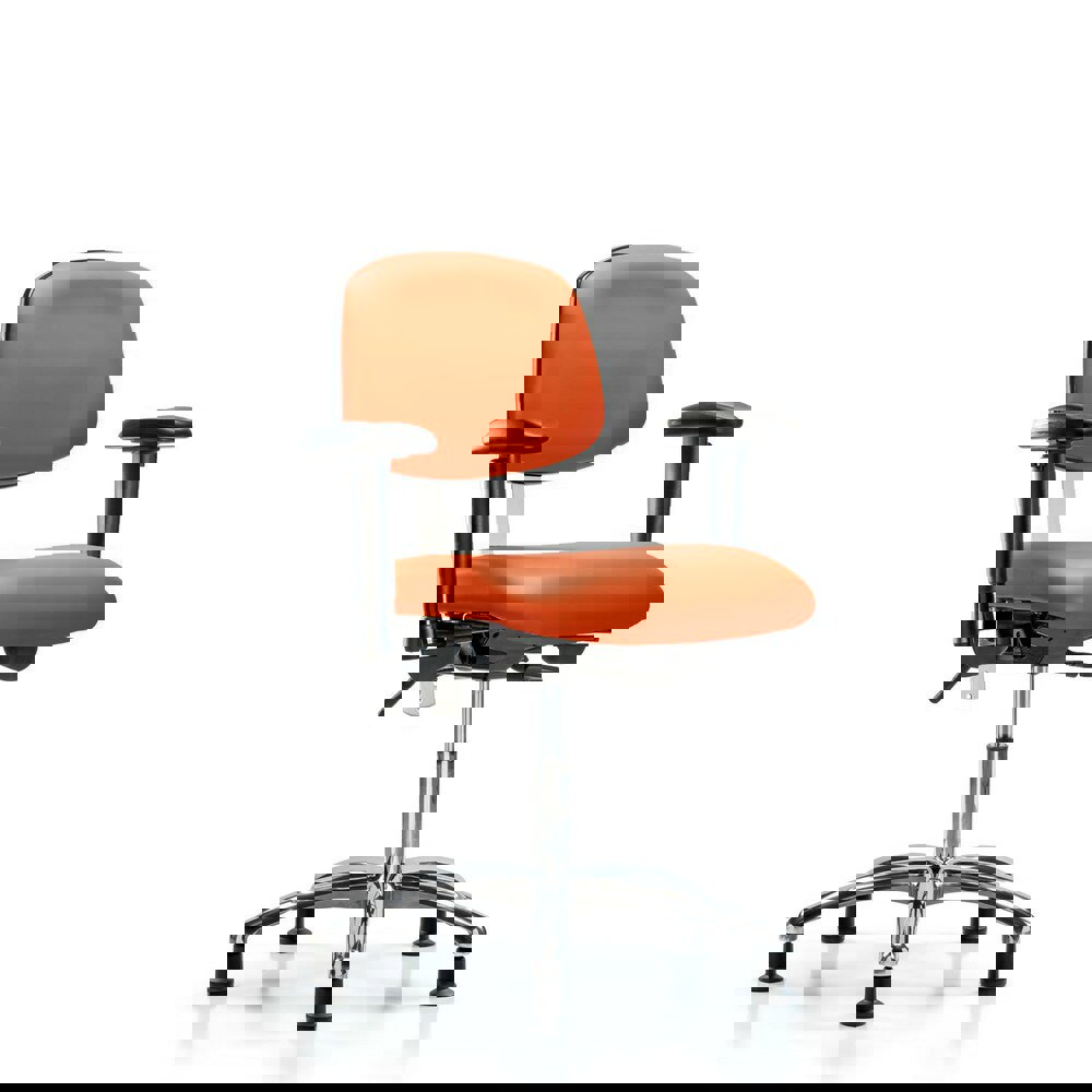 Task Chair: Vinyl, Orange Kist