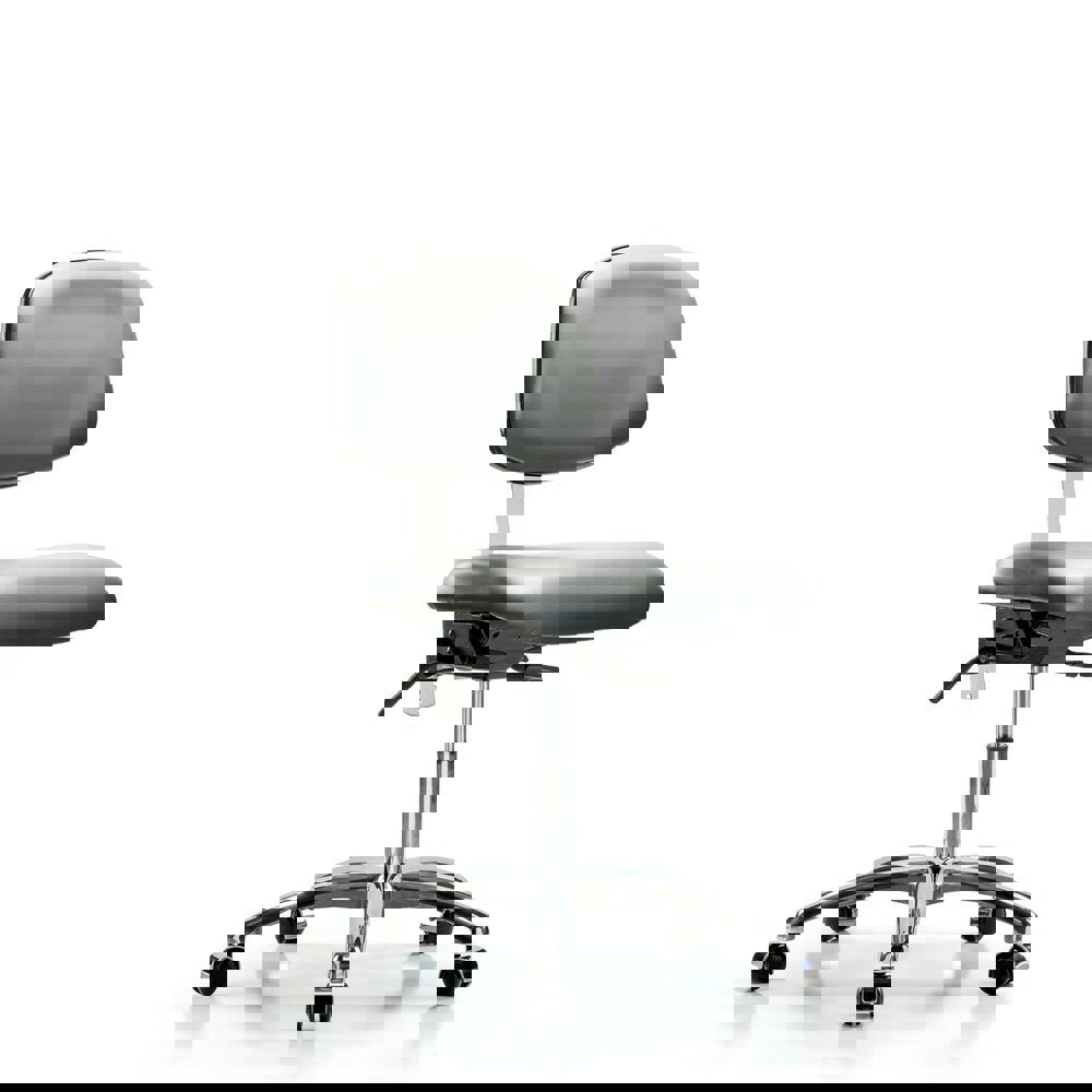 Task Chair: Vinyl, Sterling