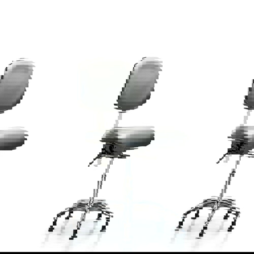 Task Chair: Vinyl, Sterling