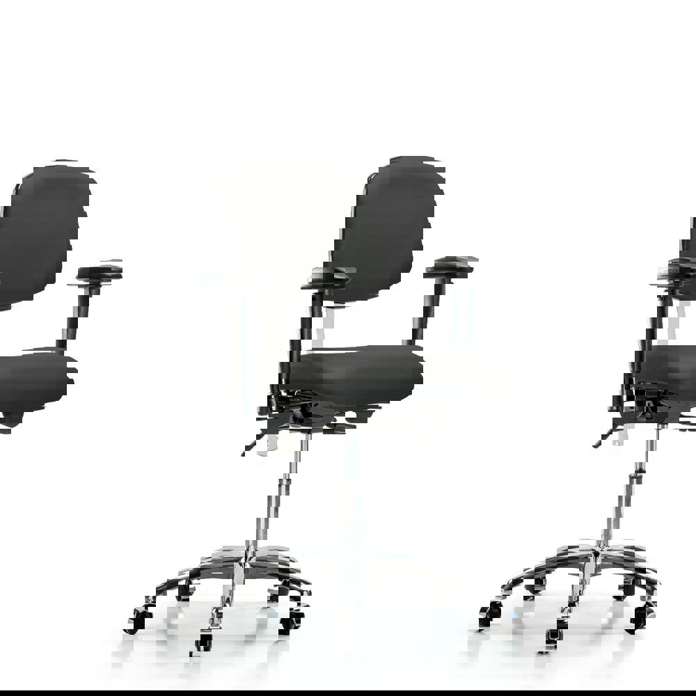 Task Chair: Vinyl, Charcoal