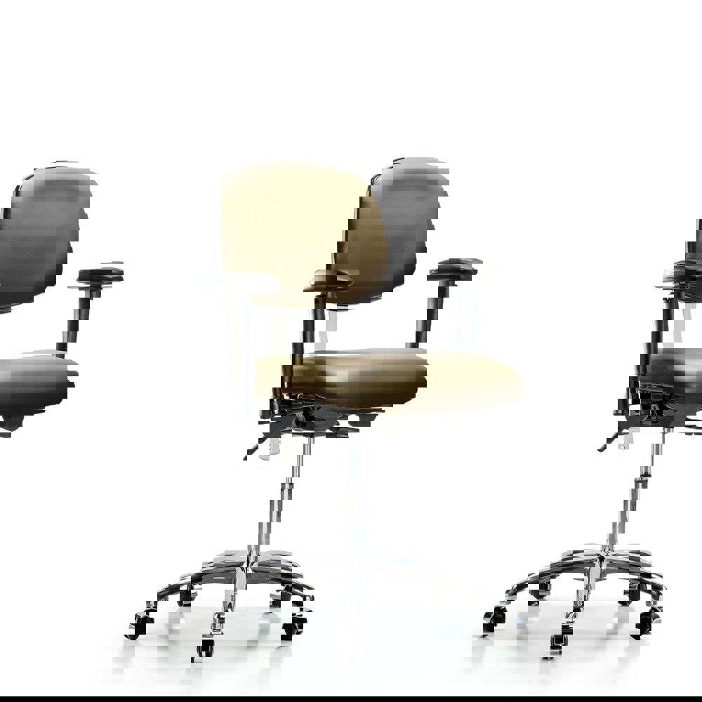 Task Chair: Vinyl, Taupe