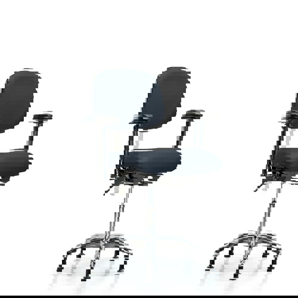 Task Chair: Vinyl, Imperial Blue