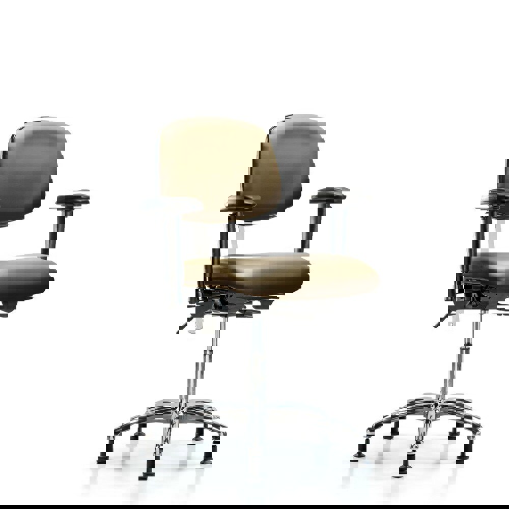 Task Chair: Vinyl, Taupe