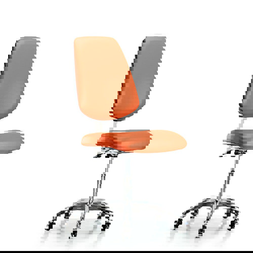 Task Chair: Vinyl, Orange Kist