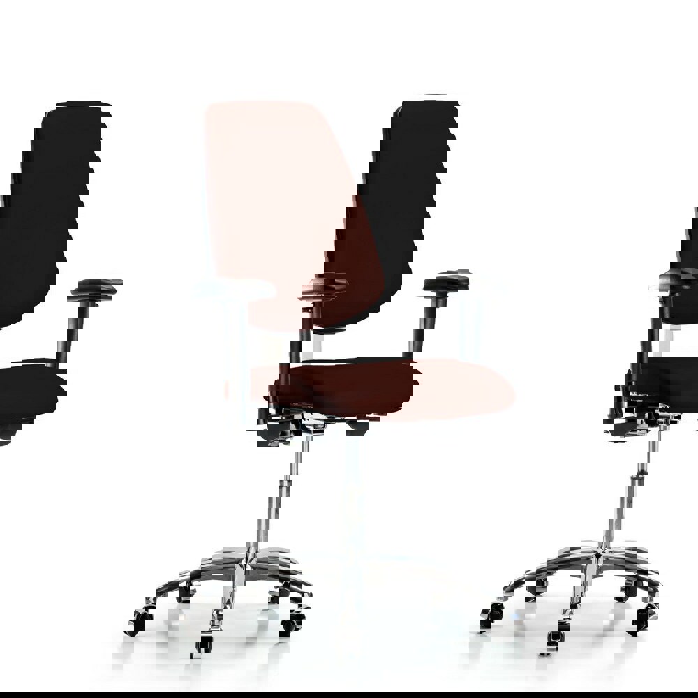 Task Chair: Vinyl, Burgundy