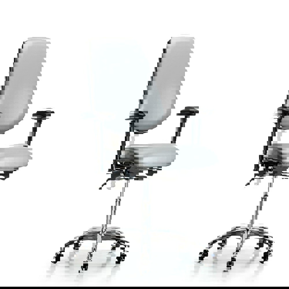 Task Chair: Vinyl, Sterling