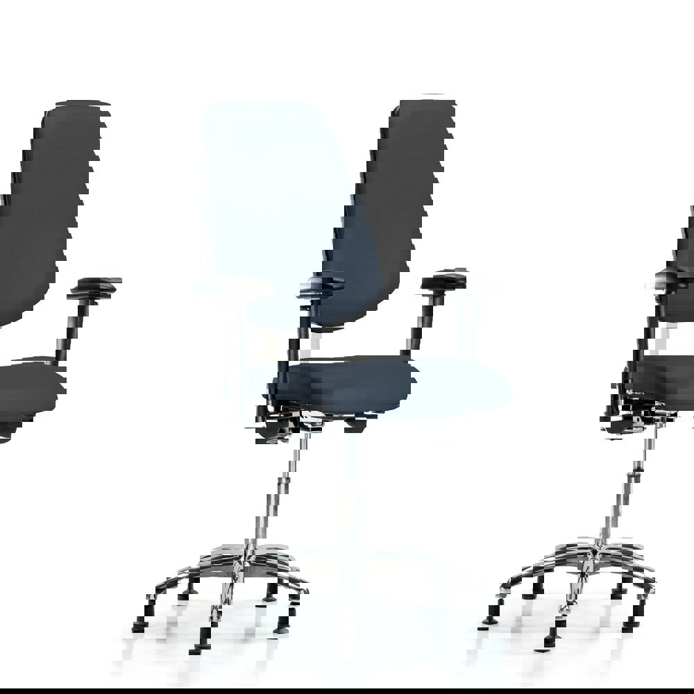 Task Chair: Vinyl, Imperial Blue