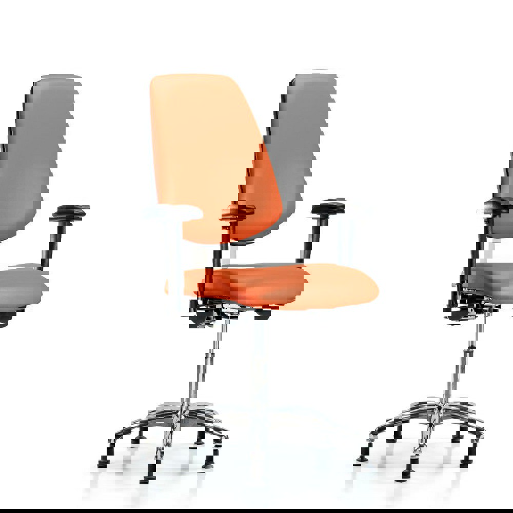 Task Chair: Vinyl, Orange Kist