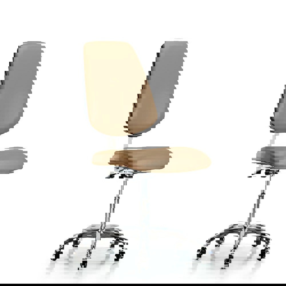 Task Chair: Vinyl, Taupe