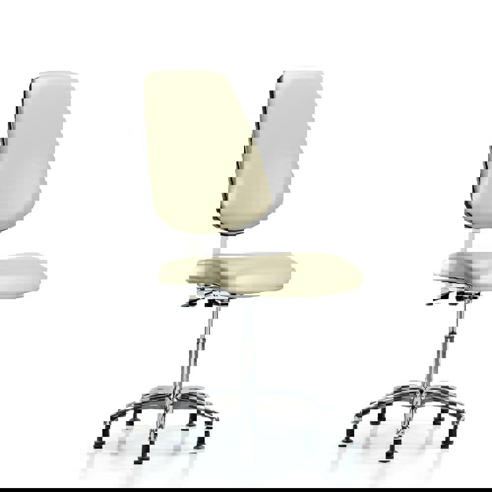 Task Chair: Vinyl, Adobe White