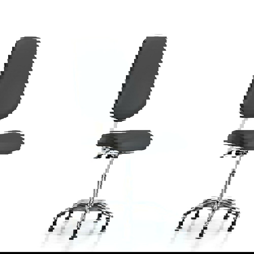 Task Chair: Vinyl, Charcoal