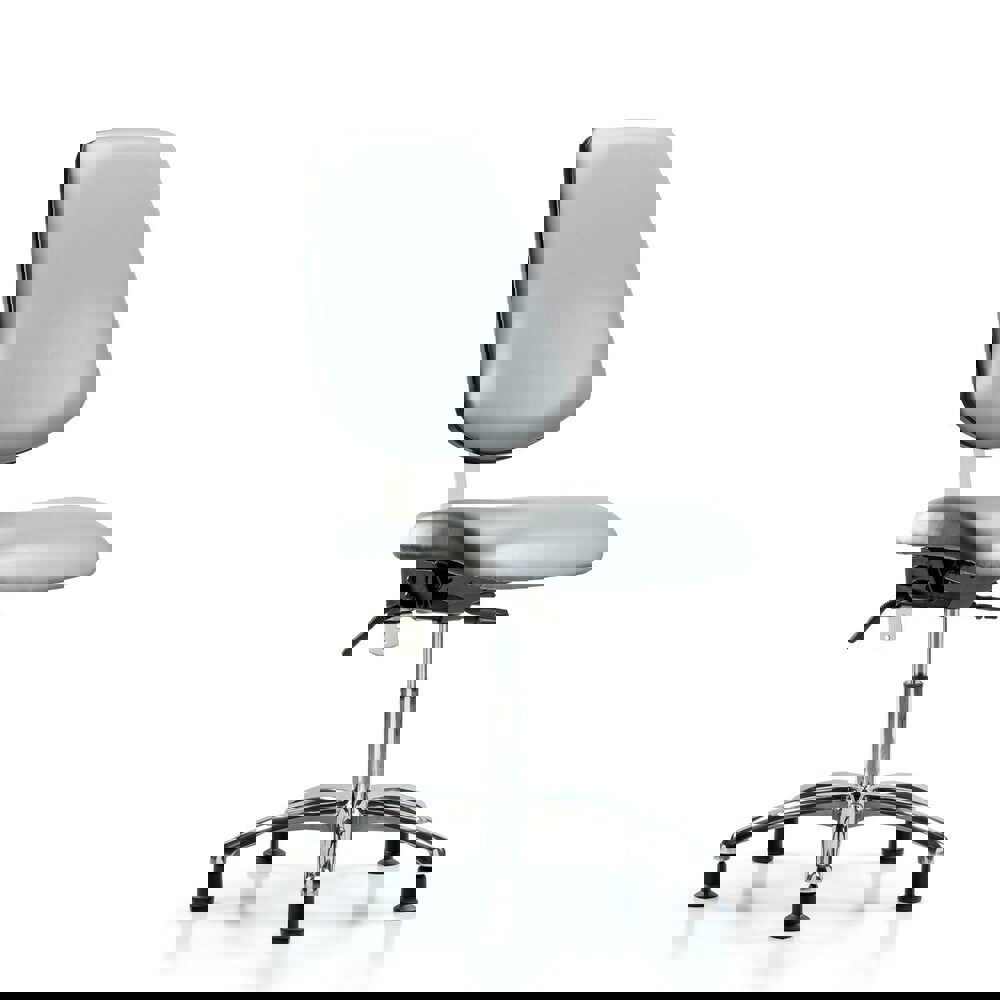 Task Chair: Vinyl, Sterling