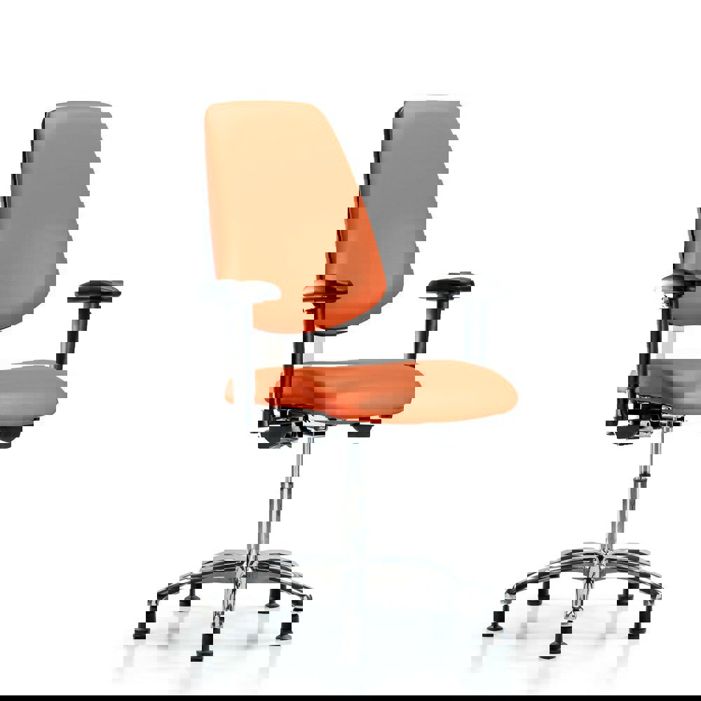 Task Chair: Vinyl, Orange Kist