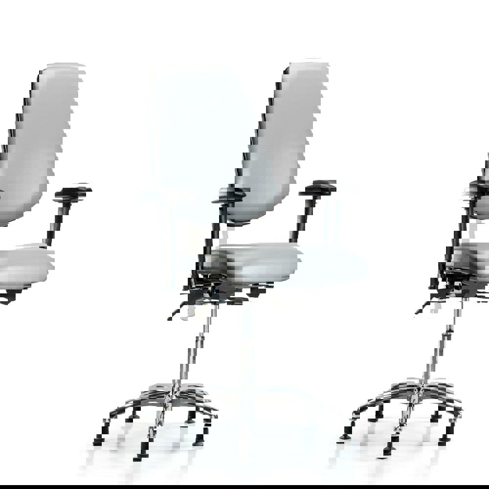 Task Chair: Vinyl, Sterling