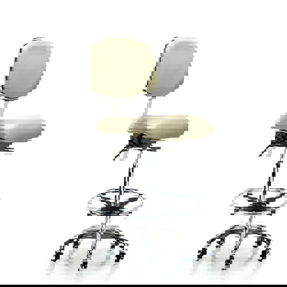 Task Chair: Vinyl, Adobe White