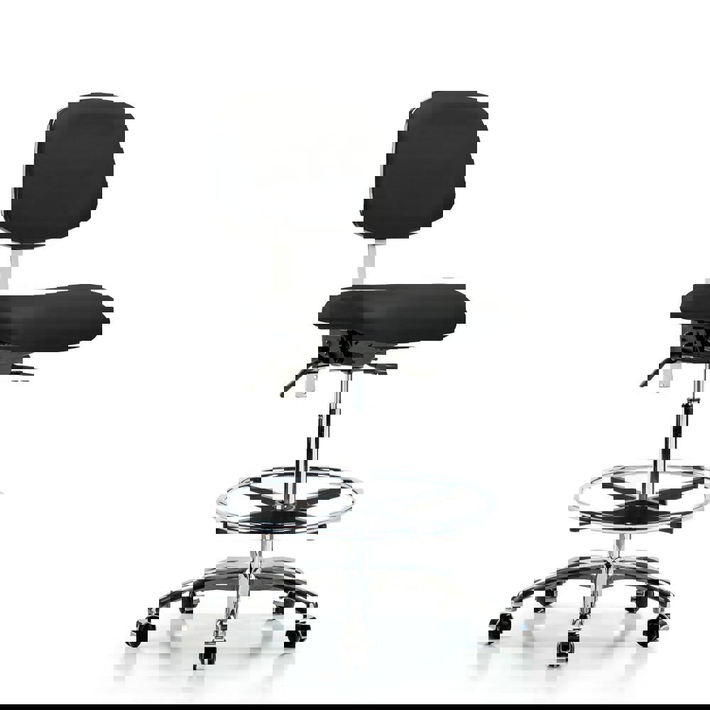 Task Chair: Vinyl, Black