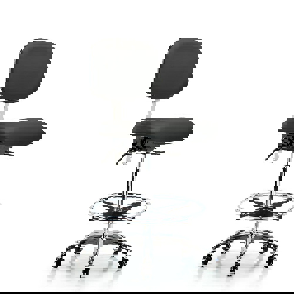 Task Chair: Vinyl, Charcoal