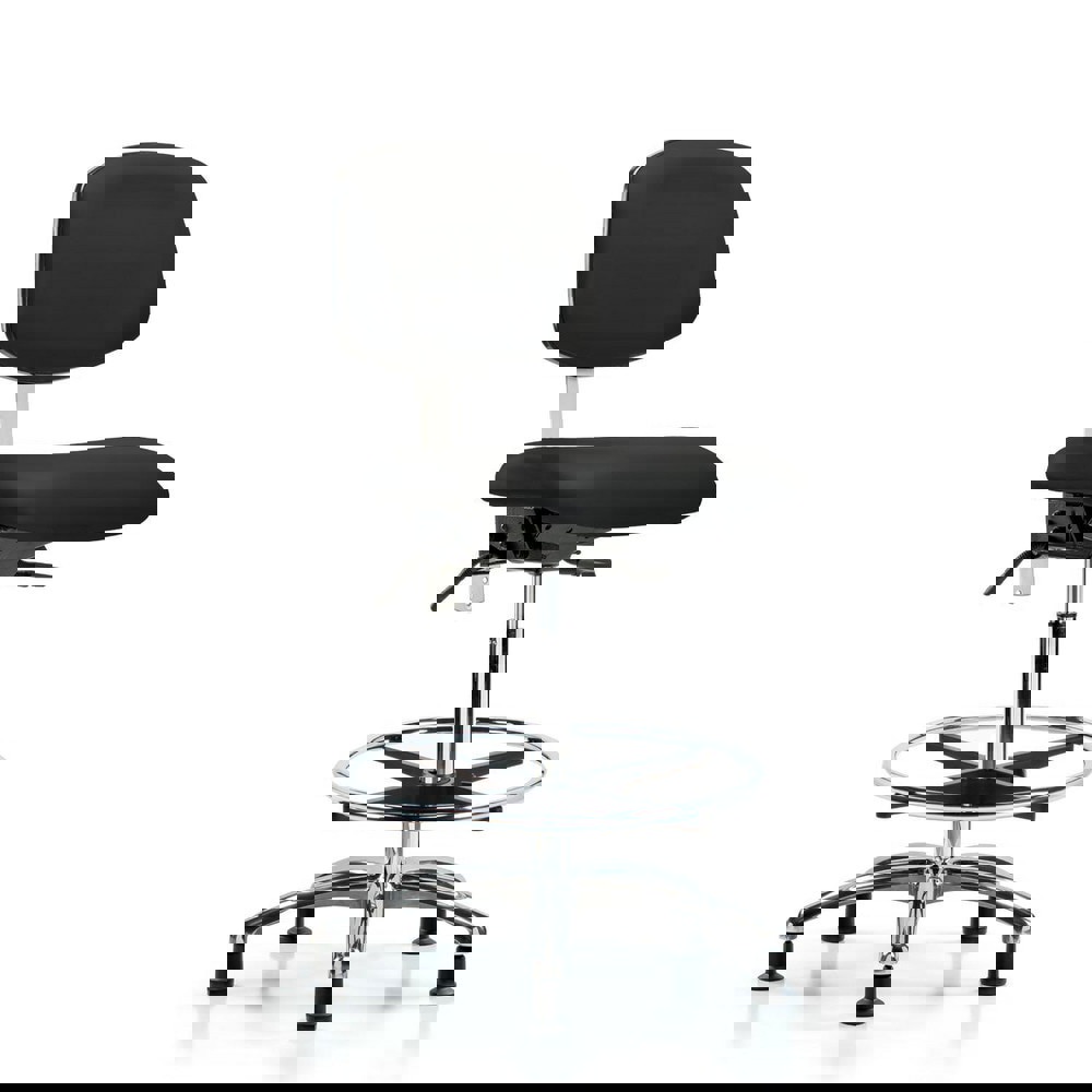 Task Chair: Vinyl, Black