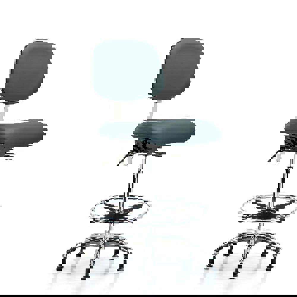 Task Chair: Vinyl, Colonial Blue