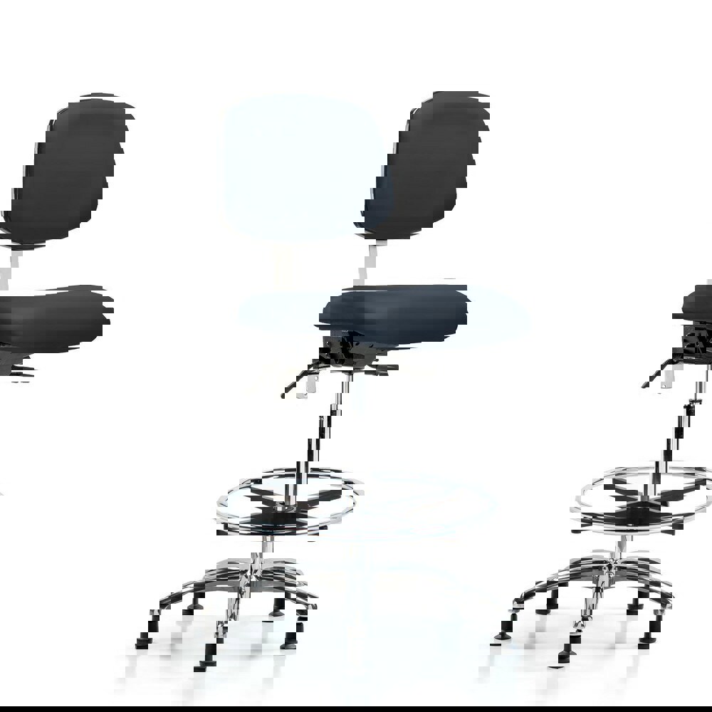 Task Chair: Vinyl, Imperial Blue