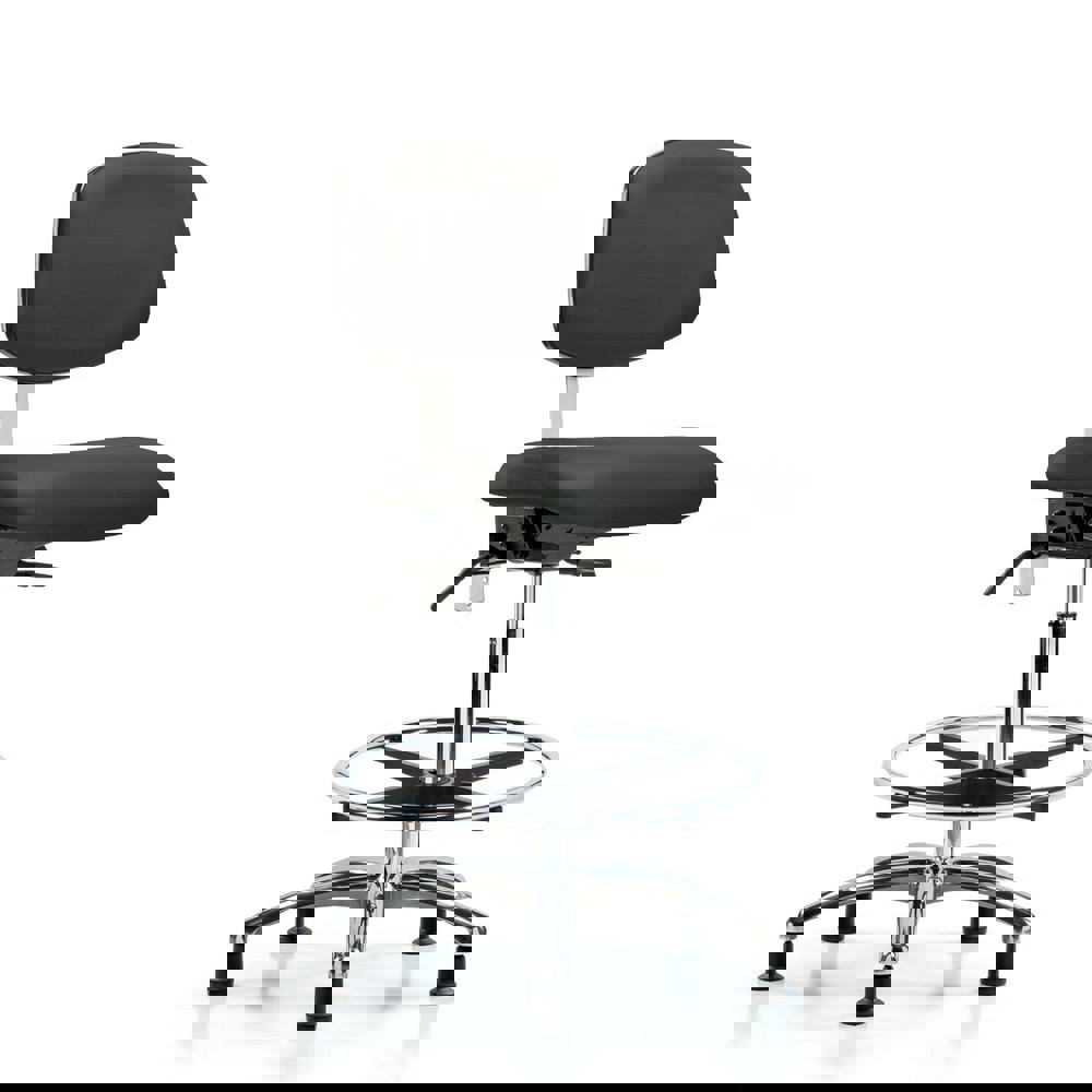 Task Chair: Vinyl, Charcoal