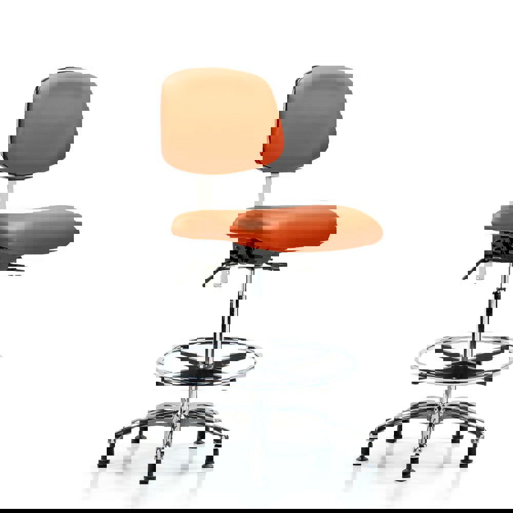 Task Chair: Vinyl, Orange Kist