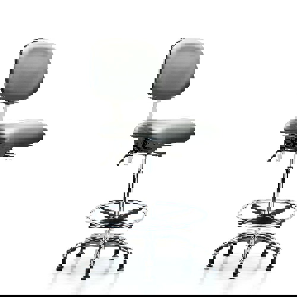 Task Chair: Vinyl, Sterling