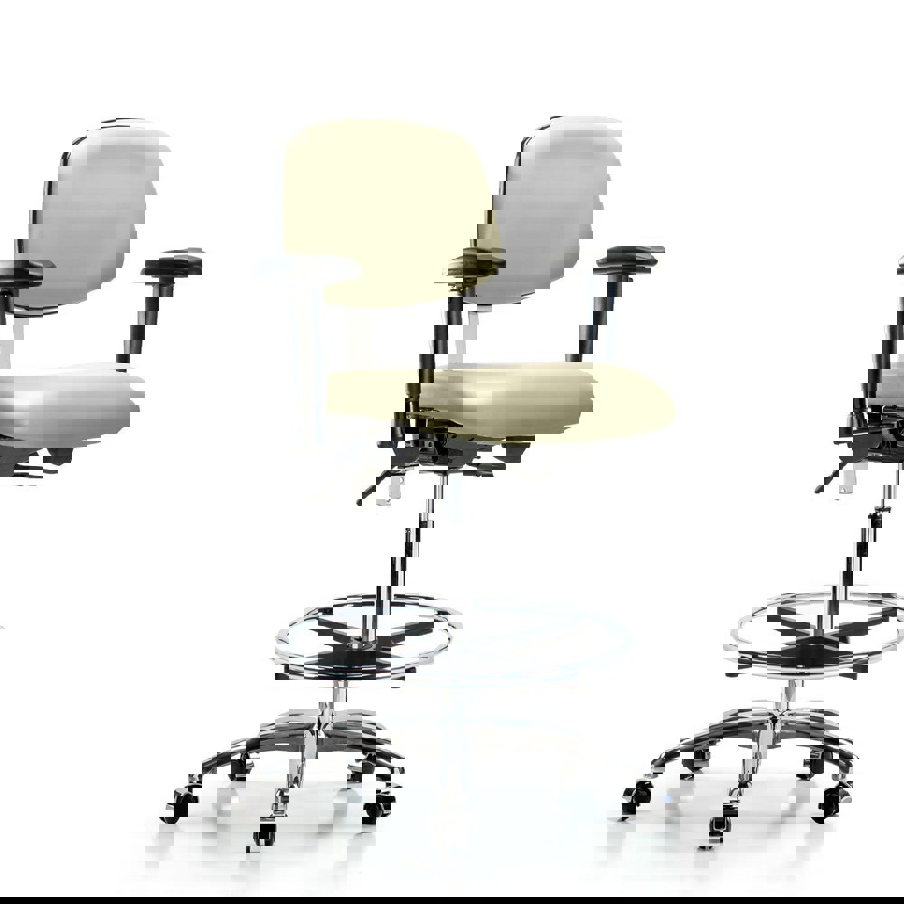 Task Chair: Vinyl, Adobe White