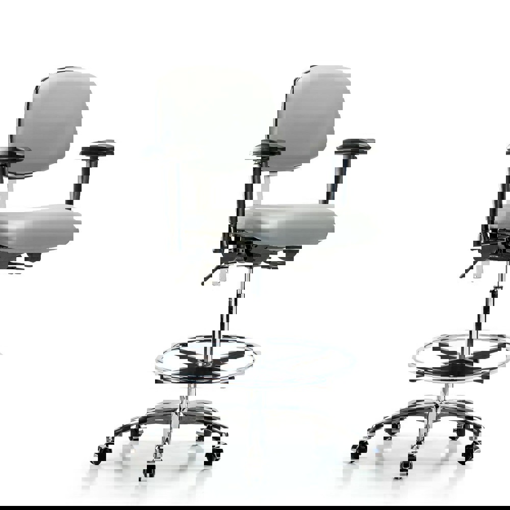 Task Chair: Vinyl, Dove