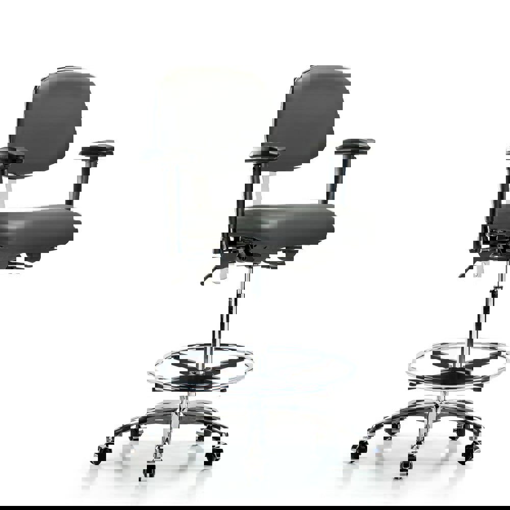 Task Chair: Vinyl, Carbon