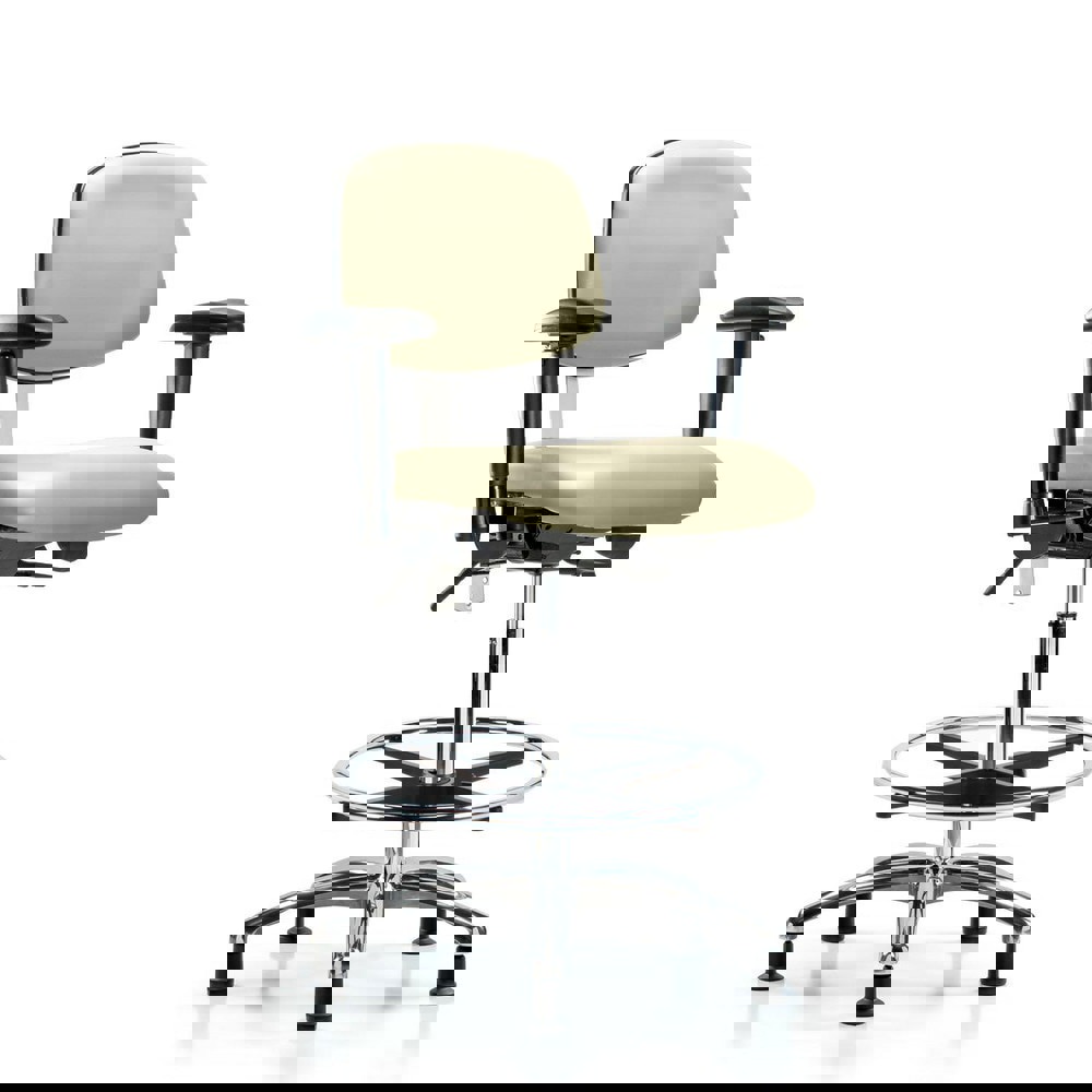 Task Chair: Vinyl, Adobe White