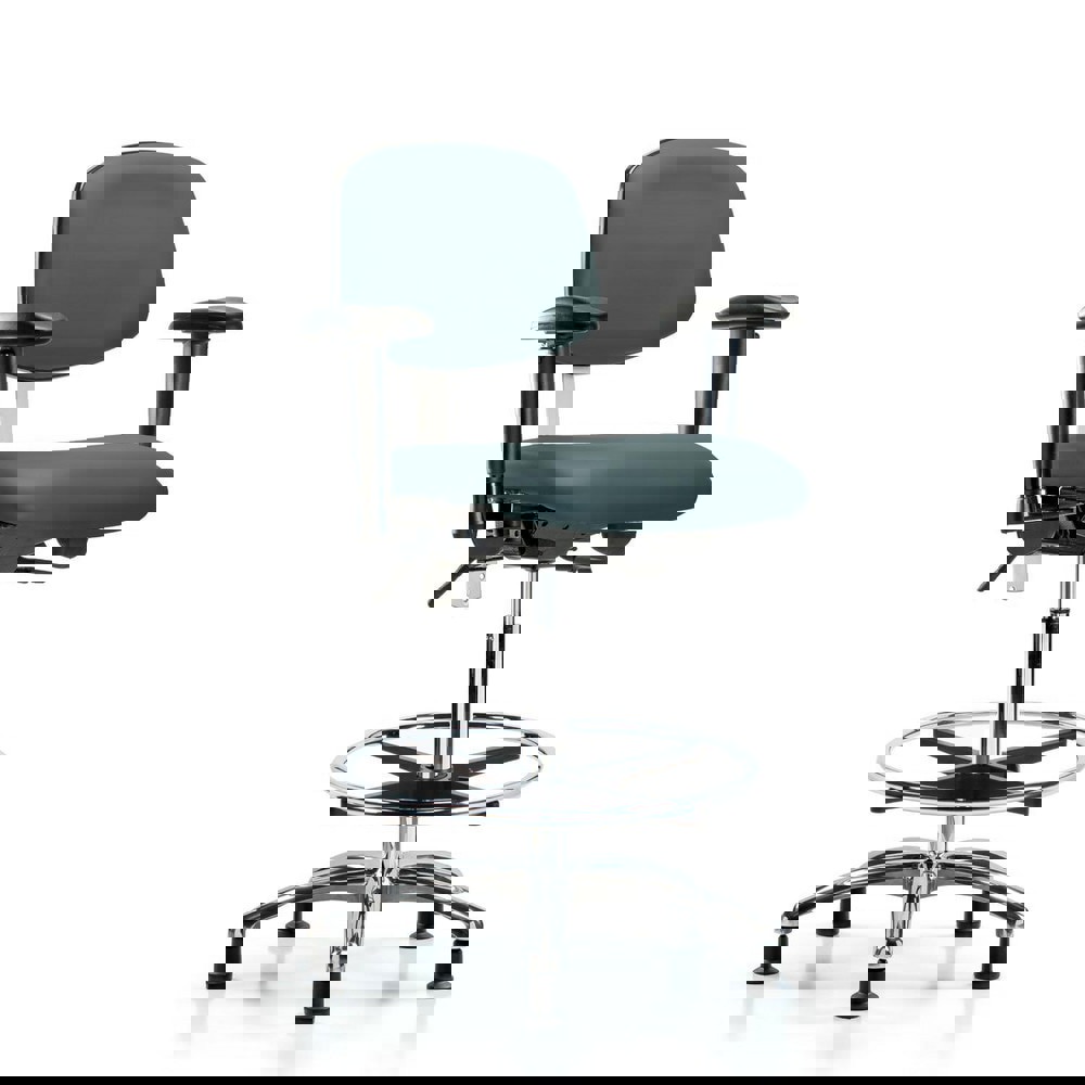 Task Chair: Vinyl, Colonial Blue