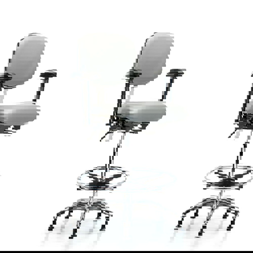 Task Chair: Vinyl, Dove