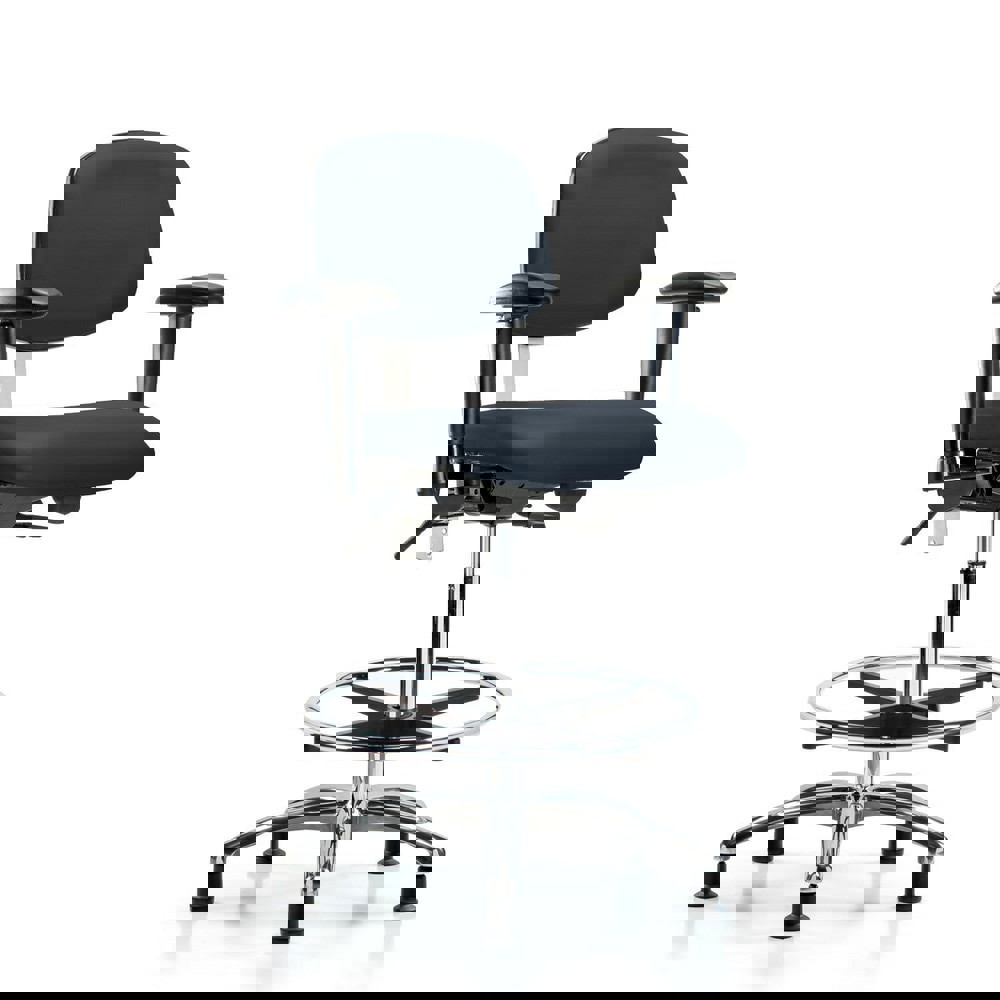 Task Chair: Vinyl, Imperial Blue