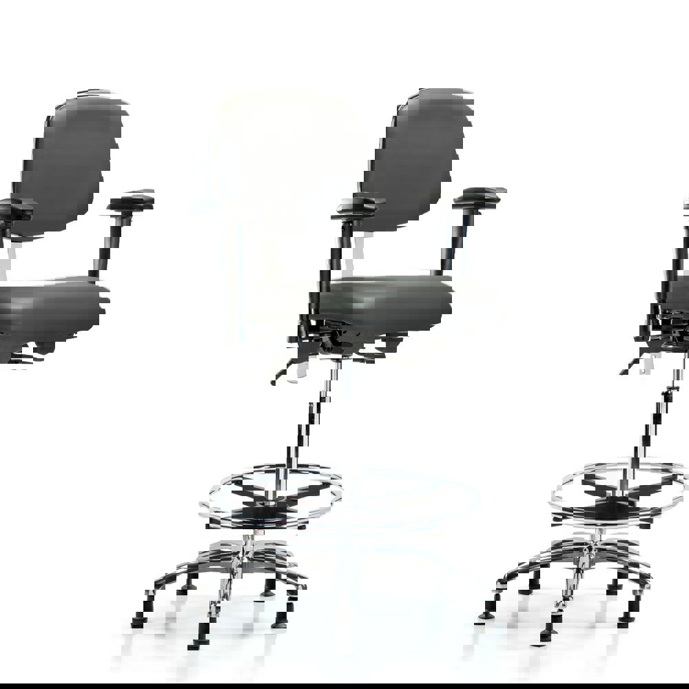 Task Chair: Vinyl, Carbon