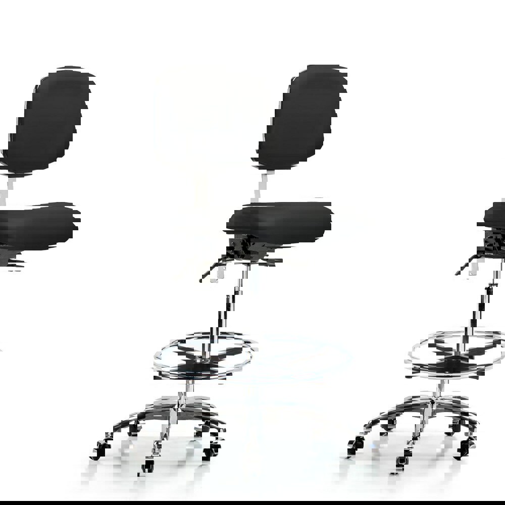 Task Chair: Vinyl, Black