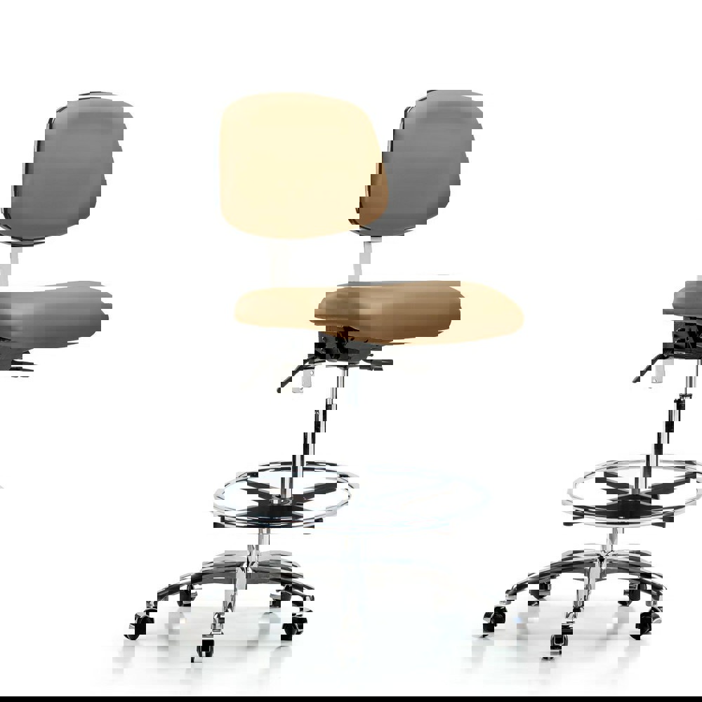 Task Chair: Vinyl, Taupe