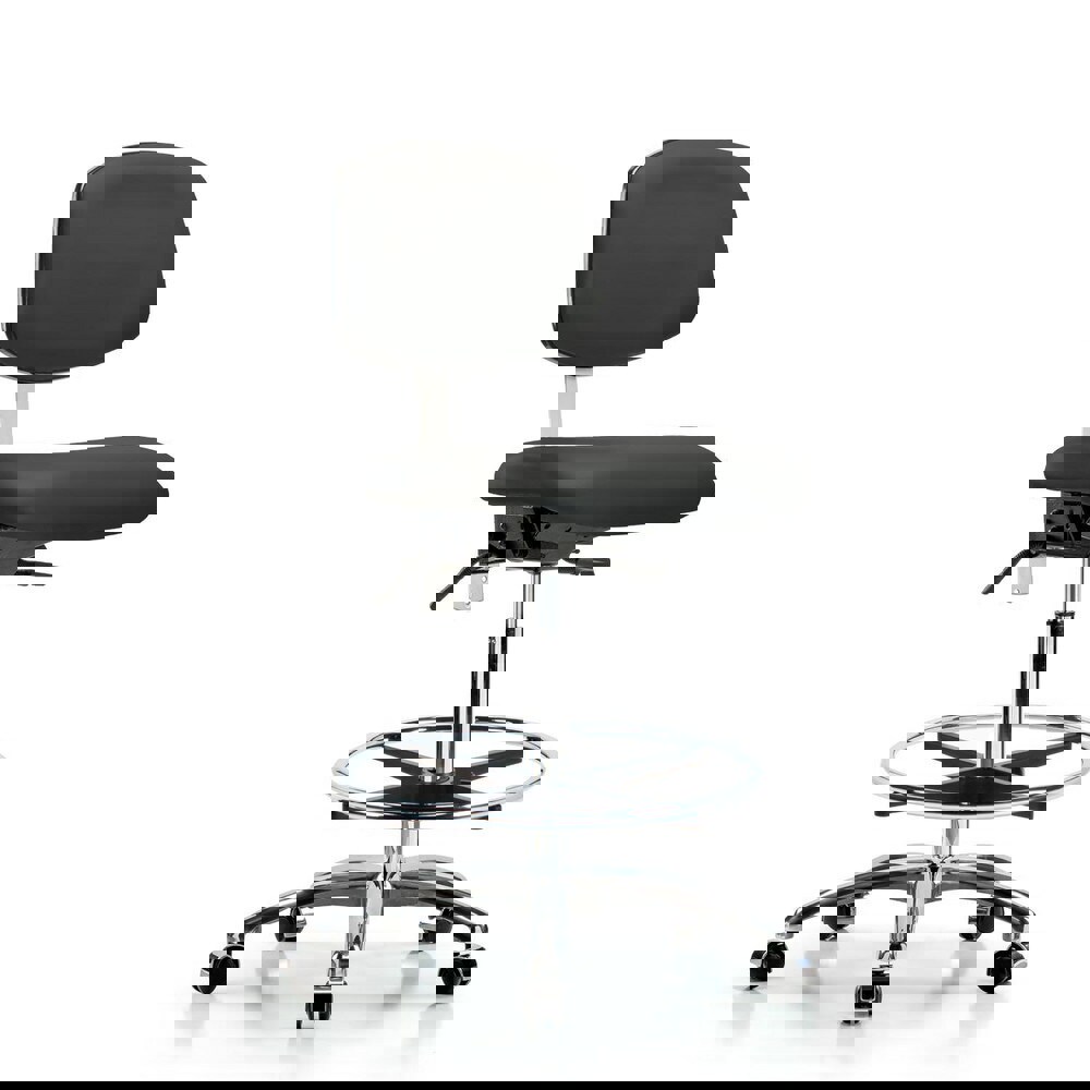 Task Chair: Vinyl, Charcoal