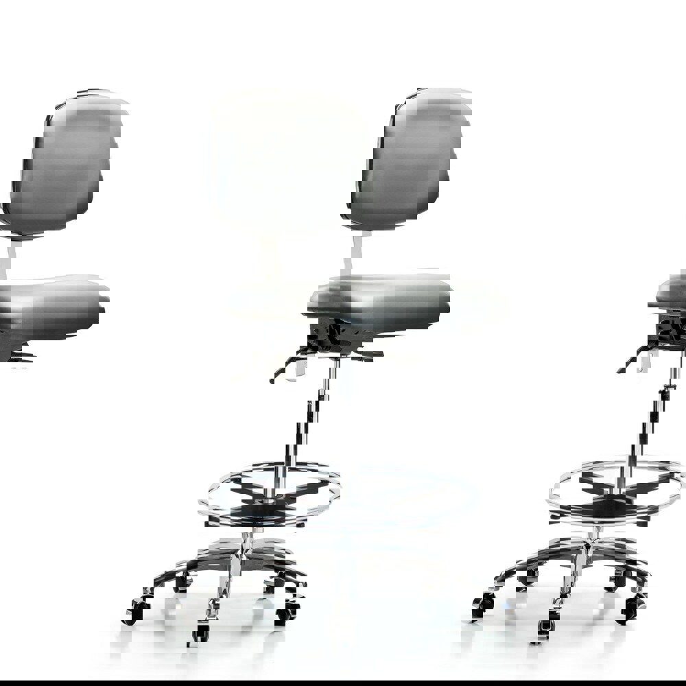 Task Chair: Vinyl, Sterling