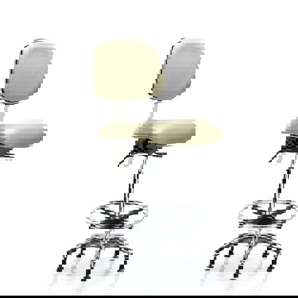 Task Chair: Vinyl, Adobe White