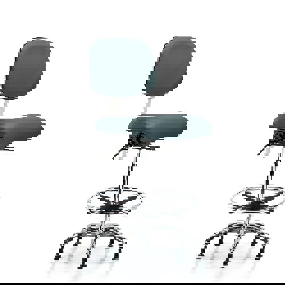 Task Chair: Vinyl, Colonial Blue