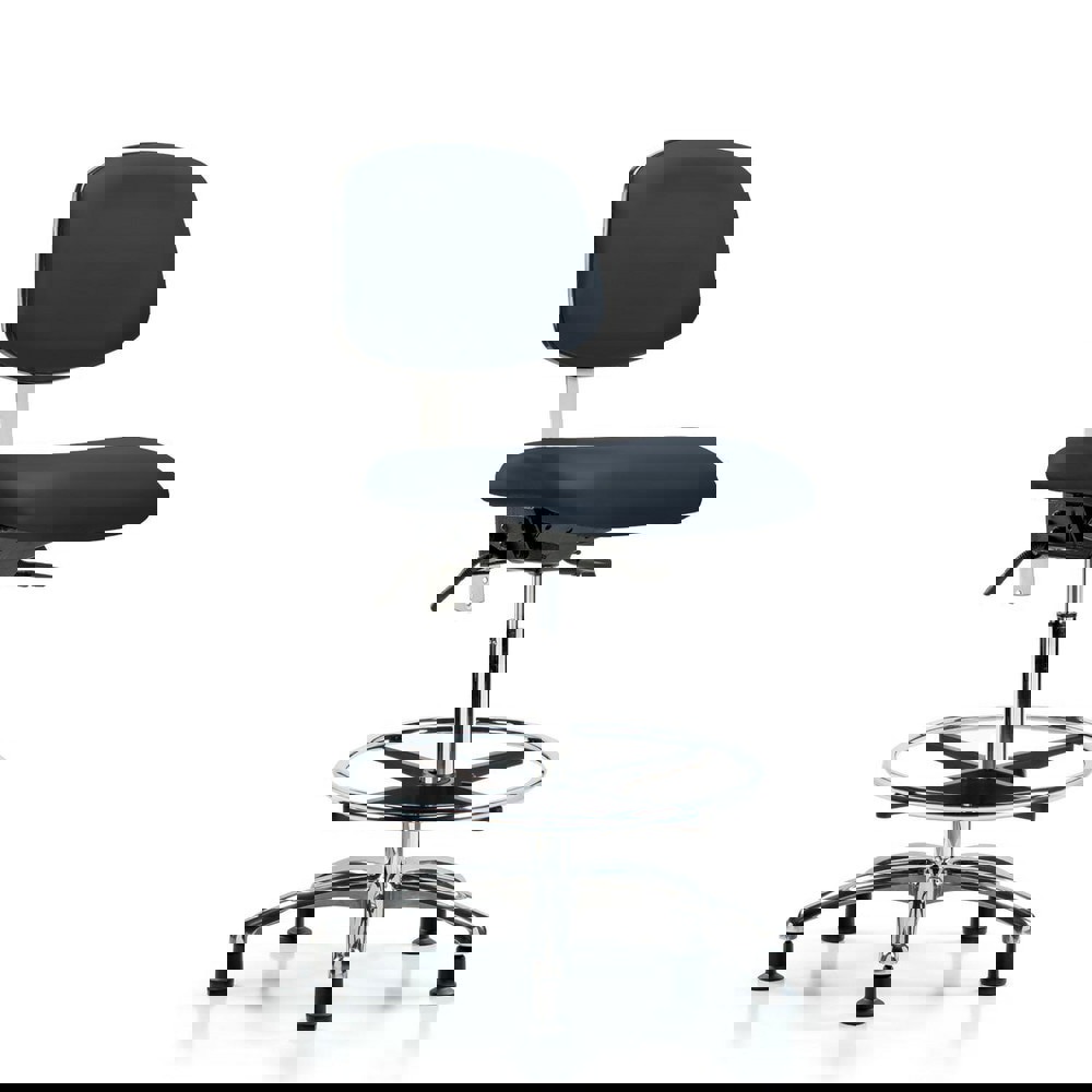 Task Chair: Vinyl, Imperial Blue