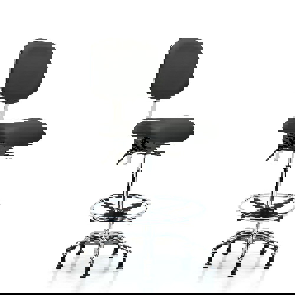 Task Chair: Vinyl, Charcoal