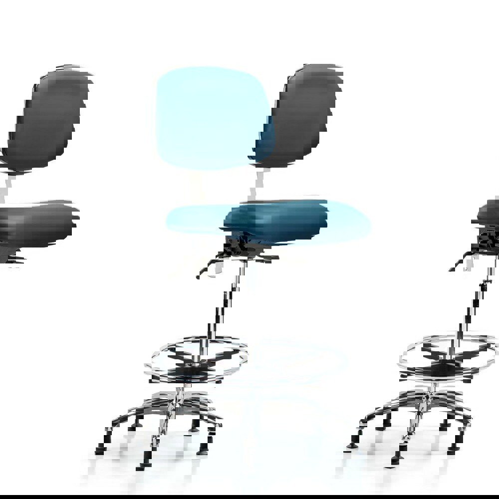 Task Chair: Vinyl, Marine Blue